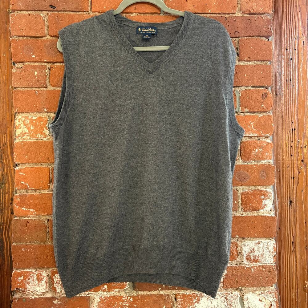 Brooks Brothers Extra Fine Italian Merino Sweater Vest XL